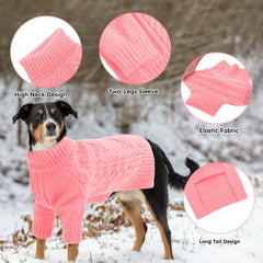 ASENKU suéter para perros, colores sólidos para estilo atemporal.