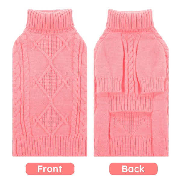 ASENKU suéter de cuello alto para perro, protege del frío durante caminatas.