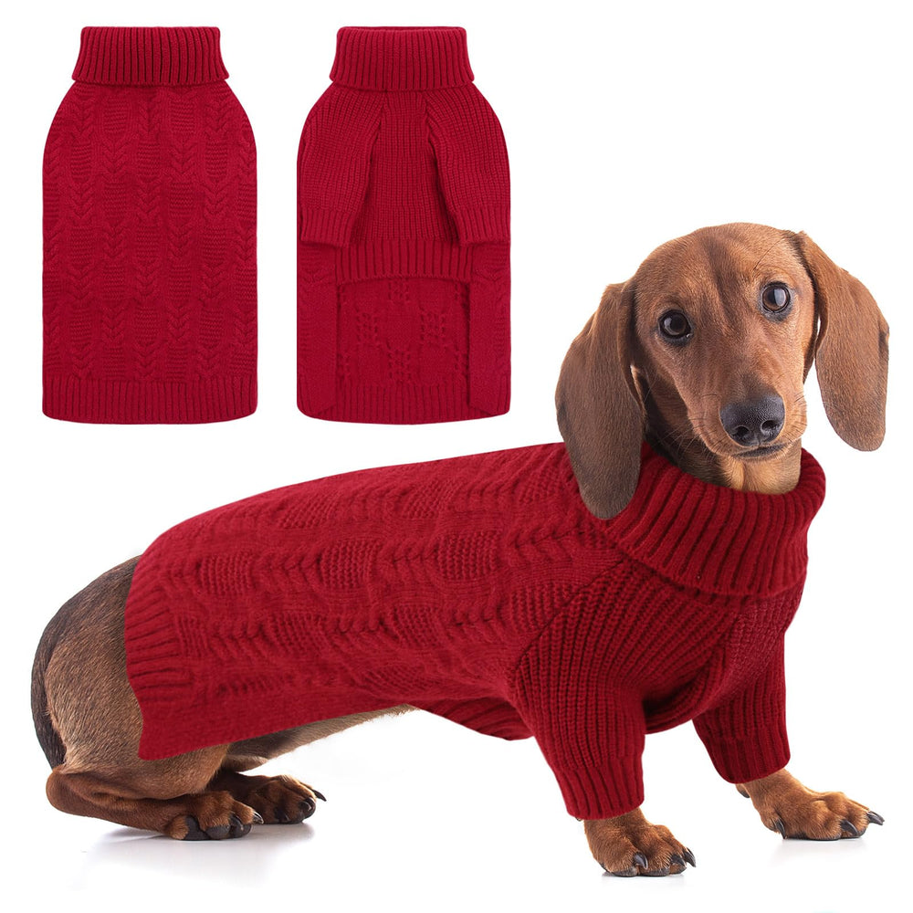 ASENKU suéter navideño para perro mediano en rojo, ideal para paseos festivos