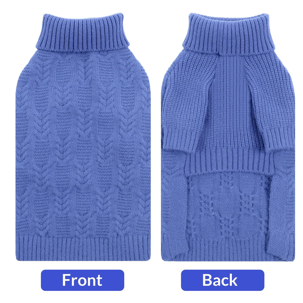 ASENKU suéter XXXXL azul, detalle manga larga para cobertura