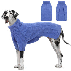 ASENKU suéter XXXXL azul frente, cálido para paseos
