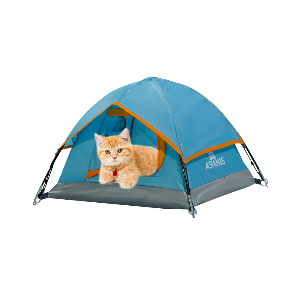 ASFANES carpa para mascotas exterior impermeable, ideal para camping al aire libre.