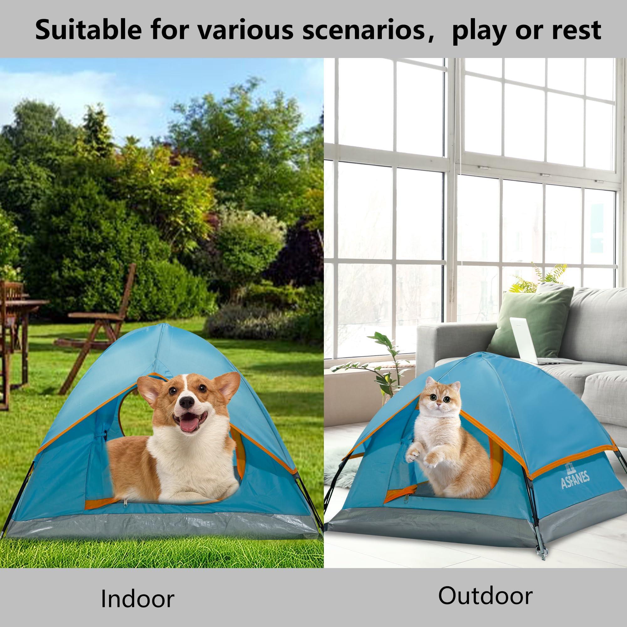 ASFANES tela Oxford 150D impermeable, protección duradera contra lluvia y viento.