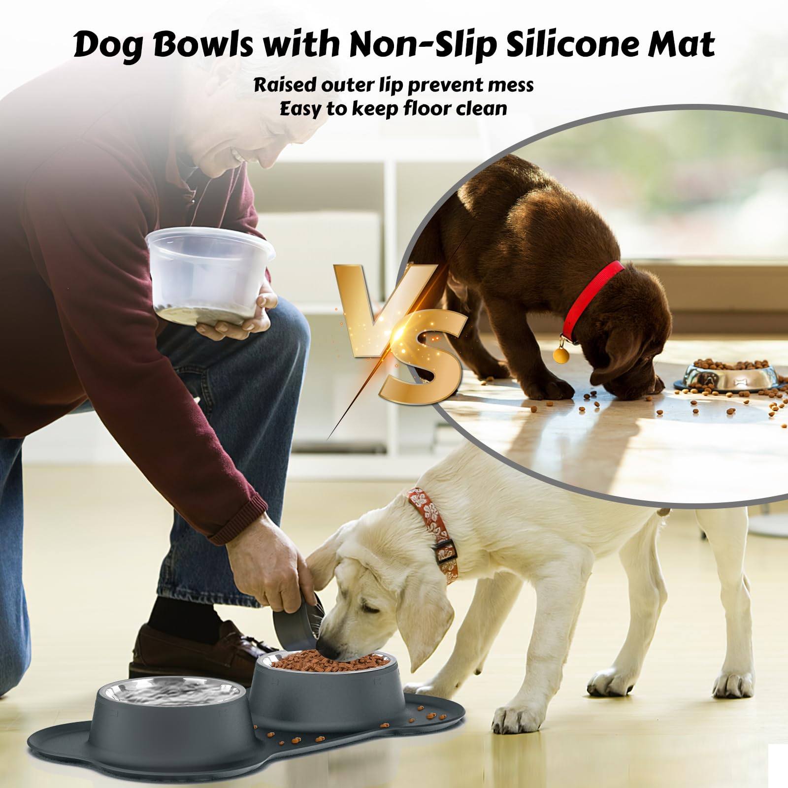 Capacidad de 24 oz por cuenco AsFrost para perros medianos
