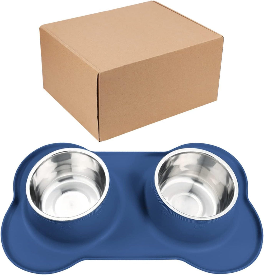 Cuencos azules AsFrost para comedor de mascotas diseño práctico