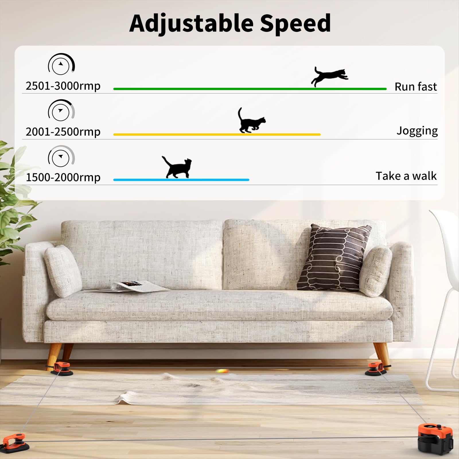 AsFrost, control remoto para dirigir la persecución y el ejercicio felino