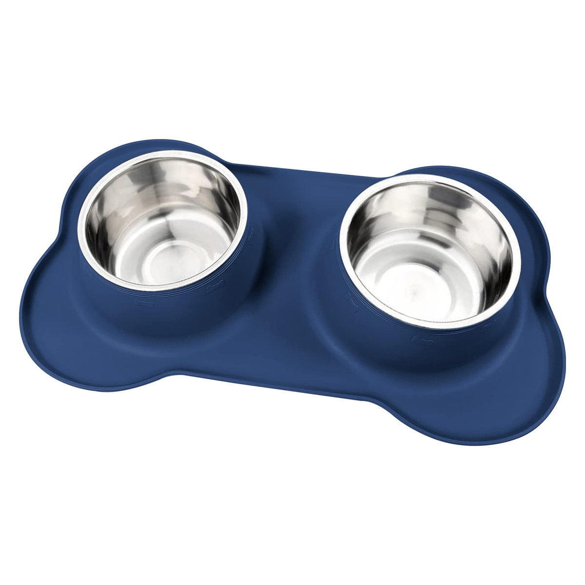 AsFrost platos para perros en acero inoxidable con base antideslizante para evitar derrames.