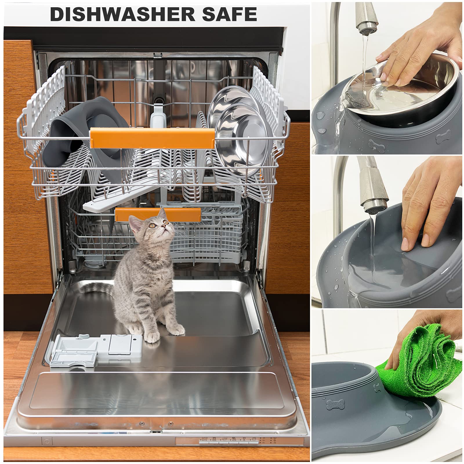 Set doble AsFrost con comedero para perro y agua
