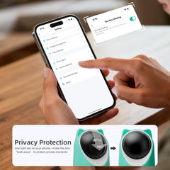 ASFSKY Cámara Mascotas 2K con privacidad de un toque para momentos tranquilos
