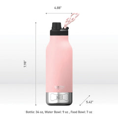 Asobu Barky: diseño portátil para viajes con mascotas, todo en una botella.