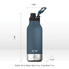 Asobu Dog Barky Bottle: cuerpo de acero inoxidable resistente y a prueba de derrames