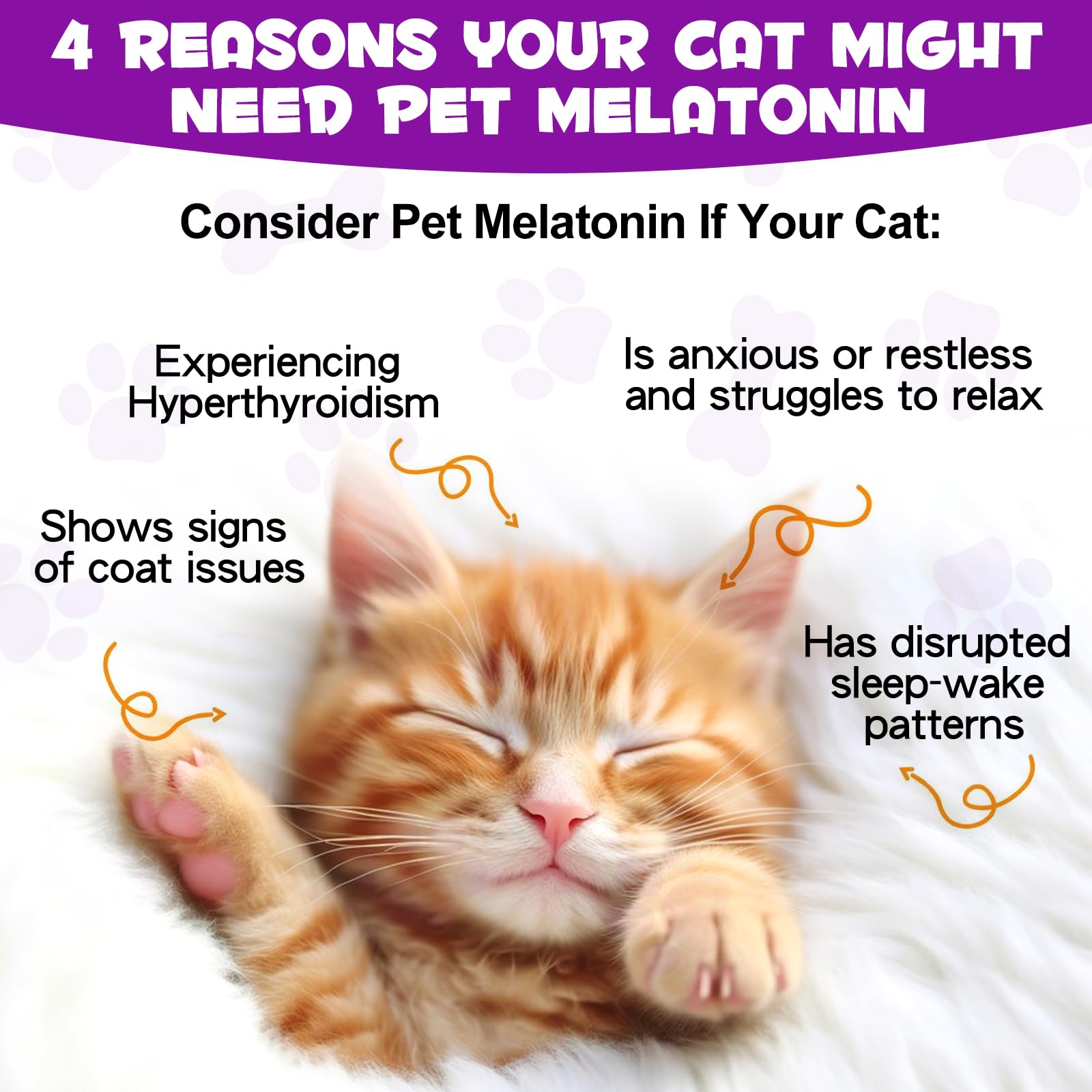 Asusxcli Melatonina para Gatos: ideal para sesiones de grooming sin estrés.