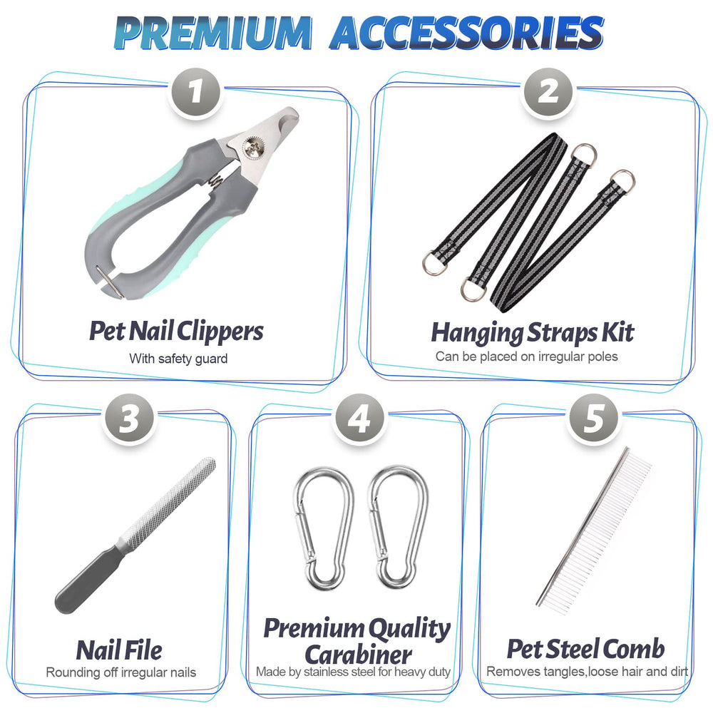 ATESON kit de cuidado para uñas y peinado de mascotas incluido en el set.