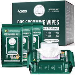 ATIFBOP toallitas para perros limpieza de patas, higiene rápida en casa o en paseo.