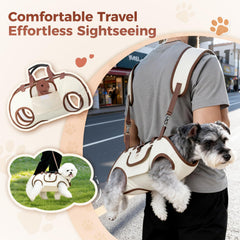 Atiansen portador frontal para perro pequeño, paseo cercano y cómodo.
