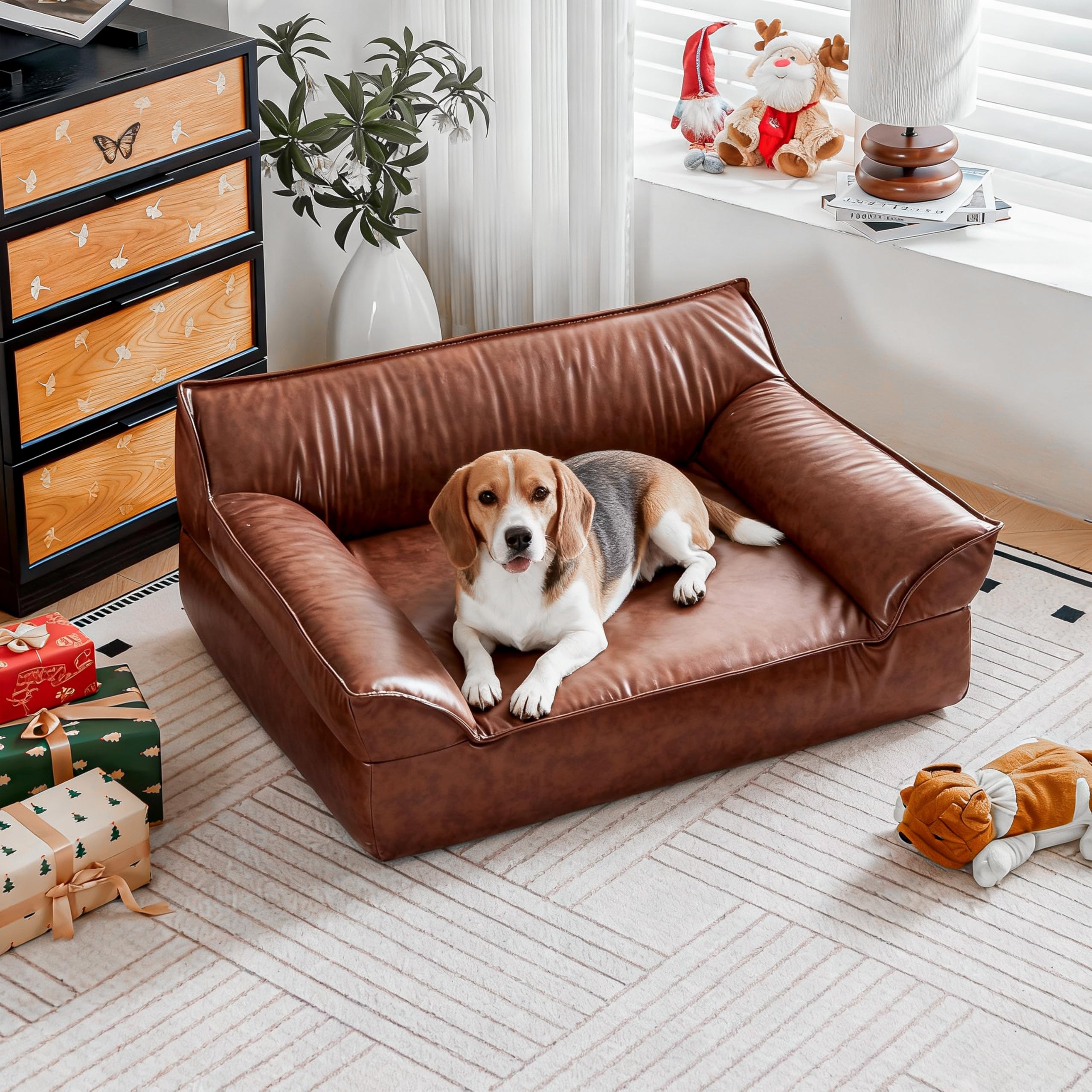 ATJafurn diseño moderno de cama para perro, armoniza con la sala.