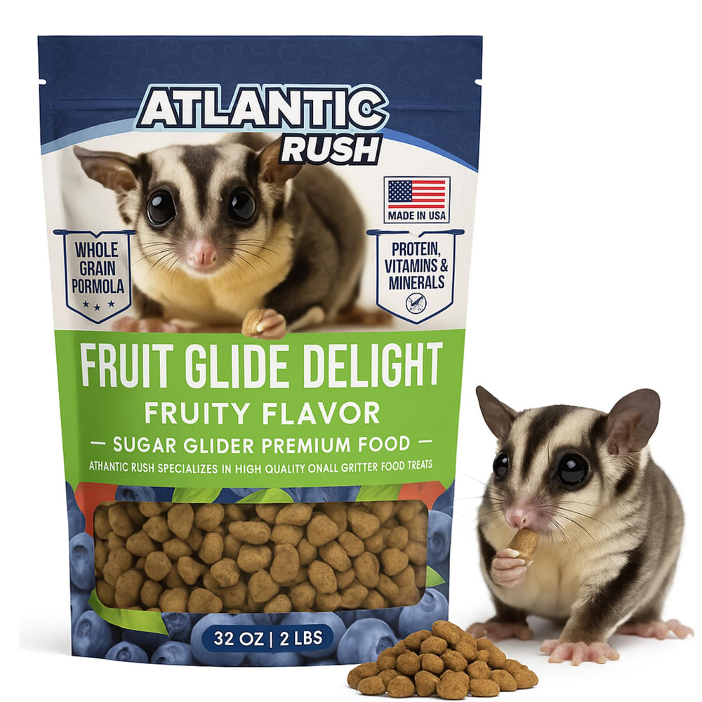 Atlantic Rush Fruit Glide Delight: bolsa de 2 libras para alimentar a la ardilla voladora.