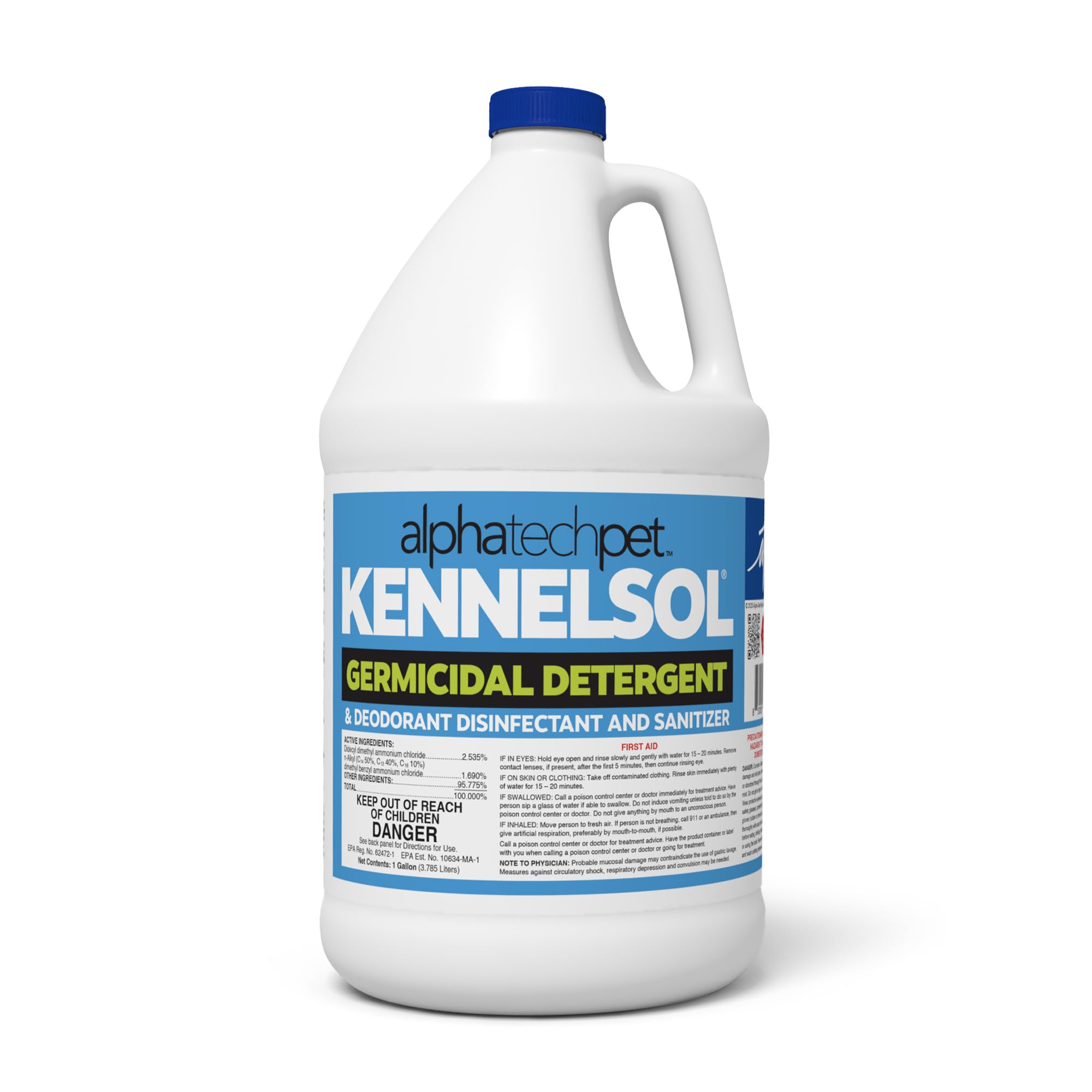 ATP KennelSol: botella de 1 galón para limpieza y desinfección sin enjuague.