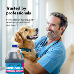 Producto KennelSol HC sin necesidad de enjuague al finalizar la tarea