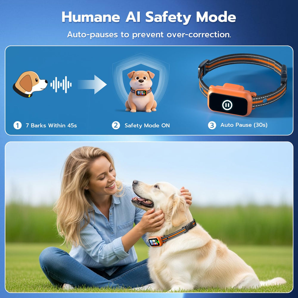 ATWHTE collar ultraligero con funda AirTag para entrenamiento cómodo durante paseos.