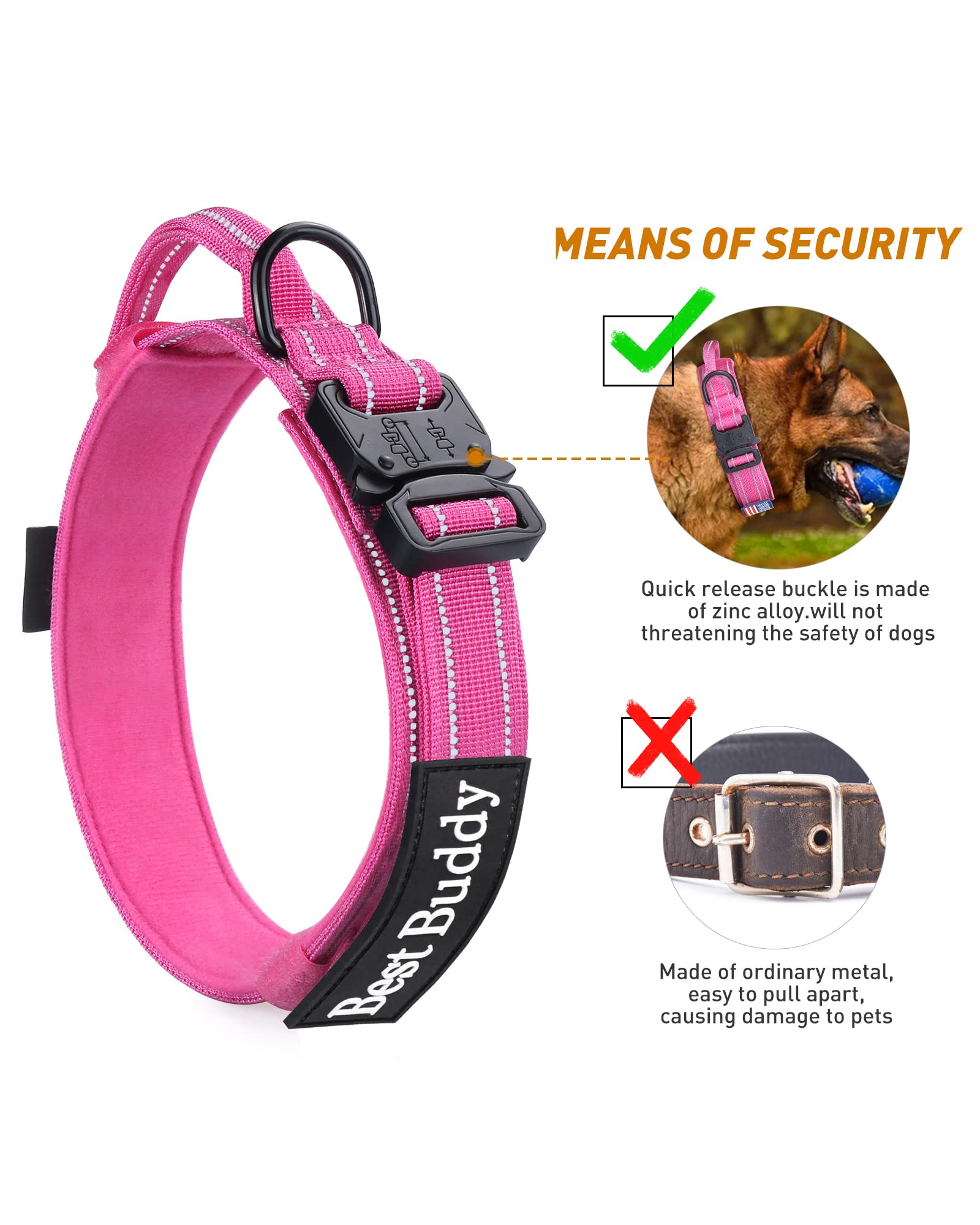 Parches Velcro AUBELL para personalizar y identificar al perro.
