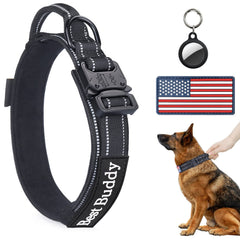 AUBELL collar táctico reflectante, vista frontal, diseñado para uso diario