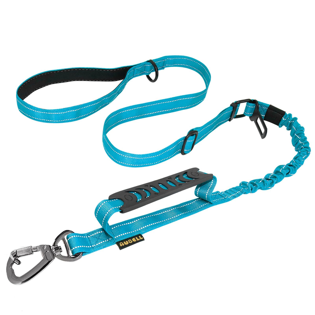 AUBELL correa táctica para perros azul, paseo seguro y cómodo con asa doble.