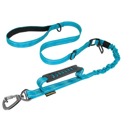 AUBELL correa táctica para perros azul, paseo seguro y cómodo con asa doble.