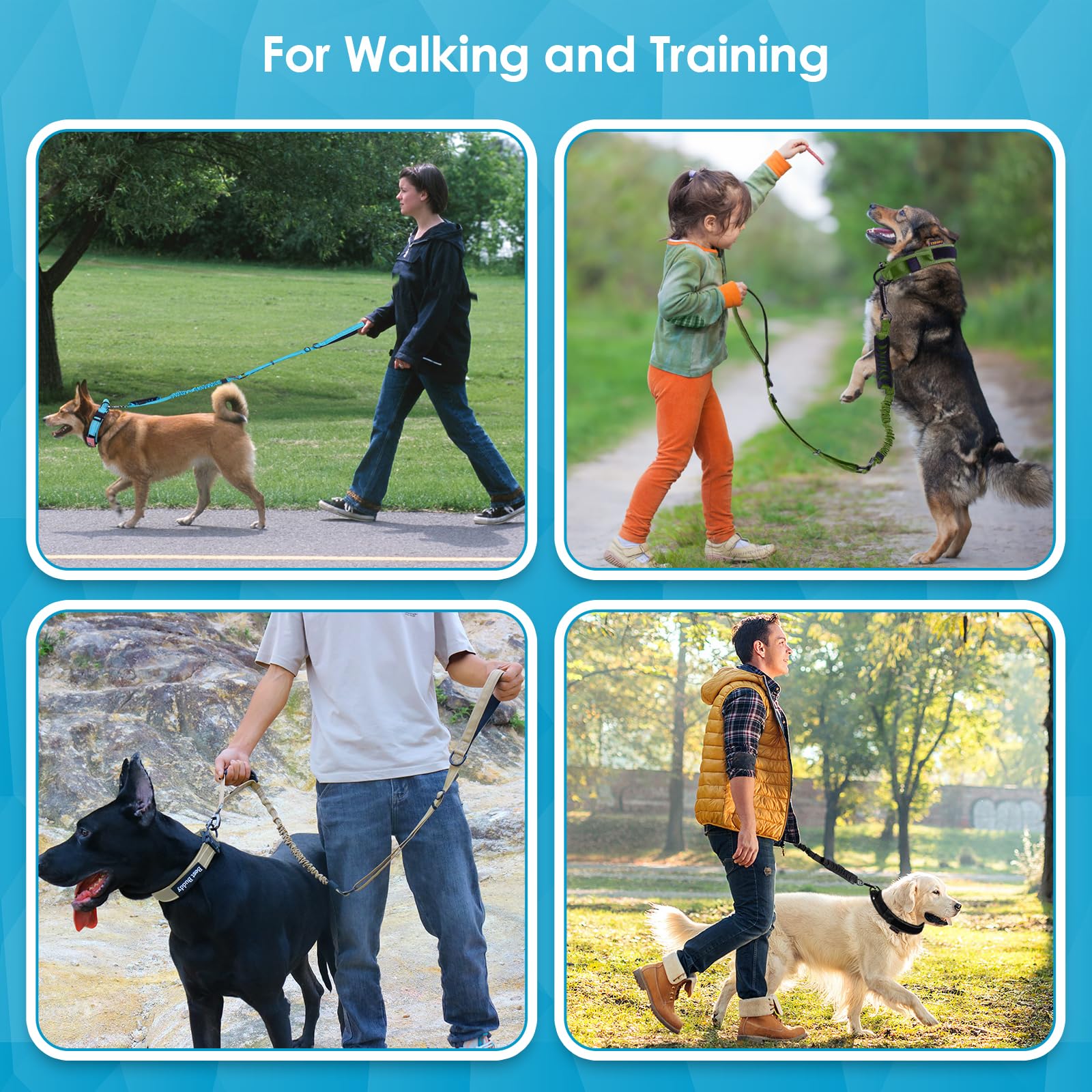 AUBELL ideal para perros medianos y grandes, manejo cómodo.