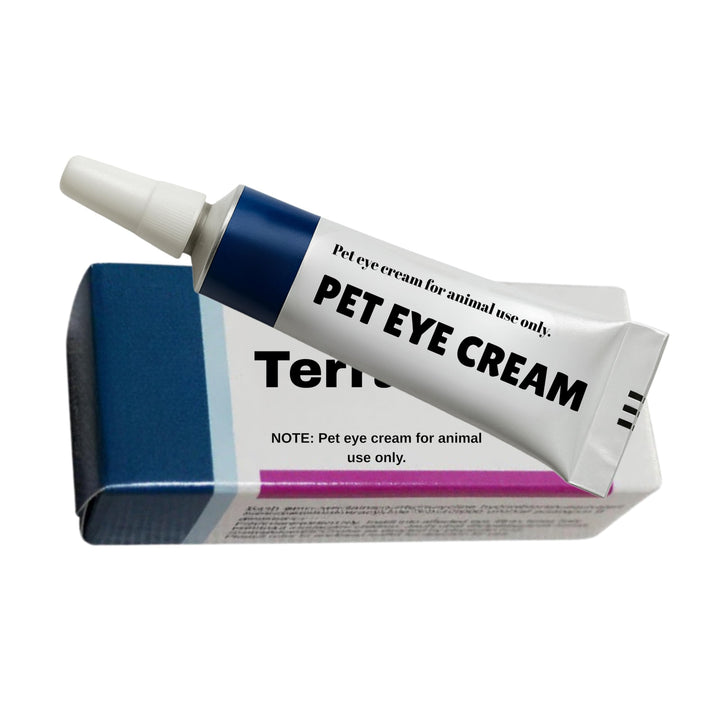 AudioMart crema ocular en tubo de 3,5 g para uso diario en mascotas.
