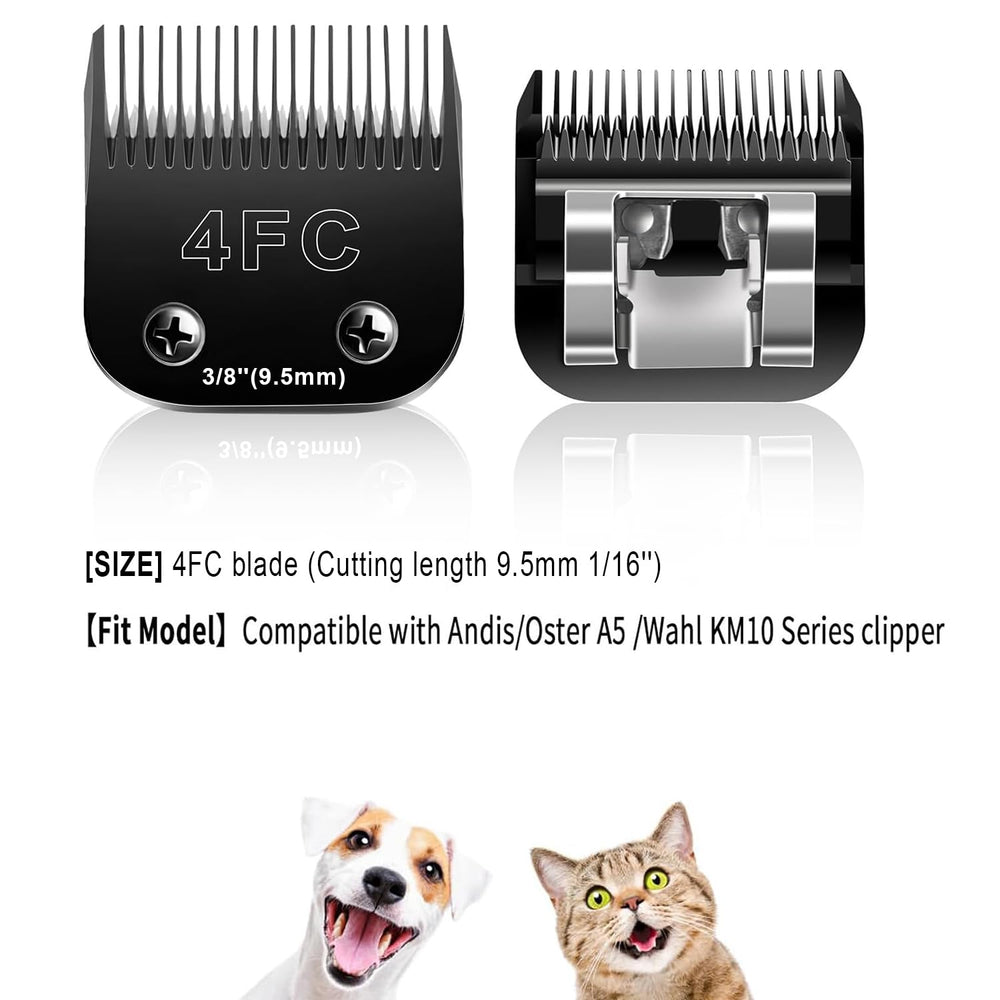 Audoc 4F blades: recubrimiento titanio-cerámico para menor desgaste y calor.