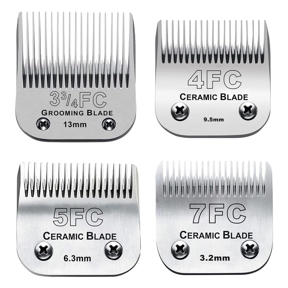 Audoc 4pack: cuchillas cerámicas para perros, corte suave y duradero