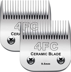 Audoc 4FC hojas cerámica y acero inoxidable, corte suave para mascotas.