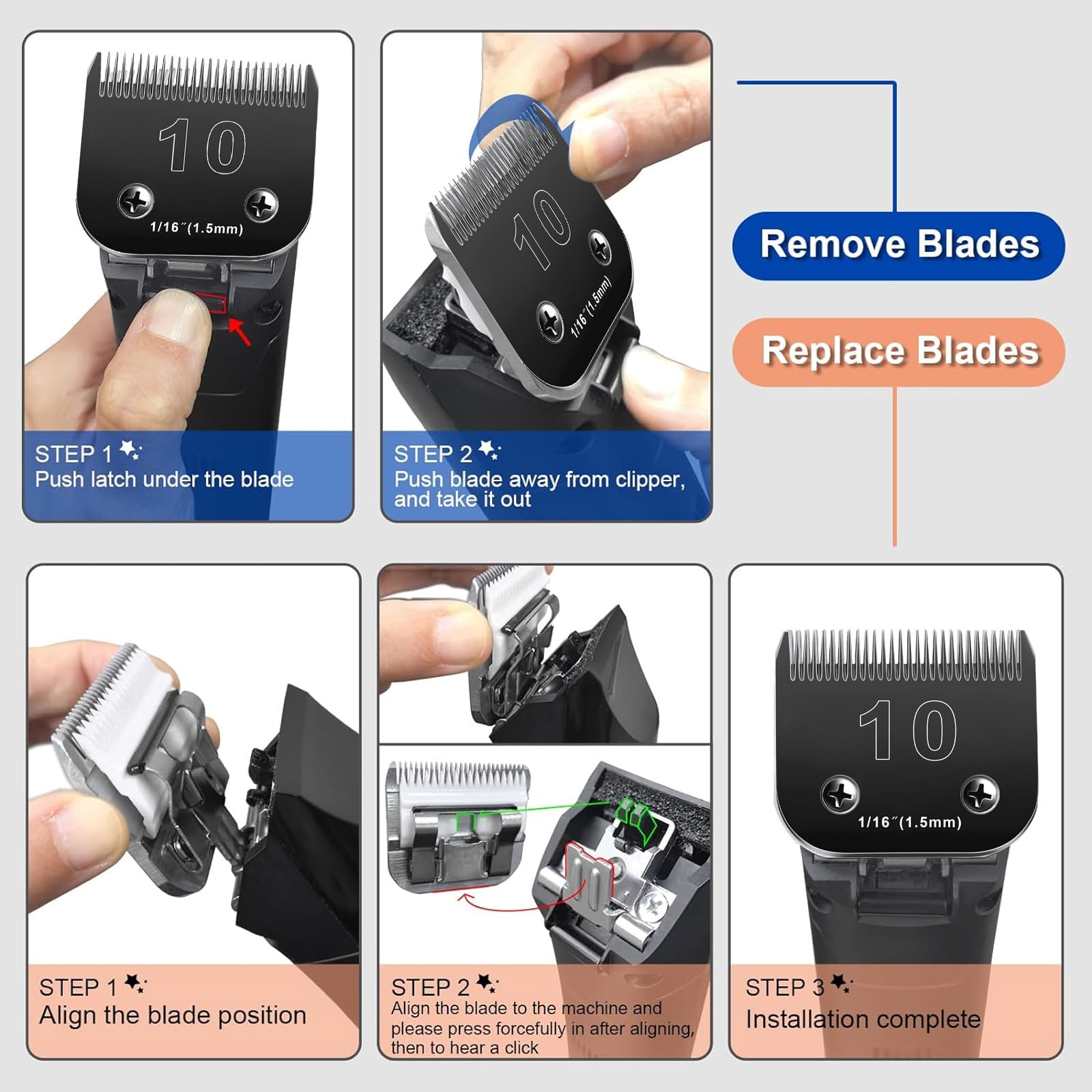 Audoc hojas 5FC para perros, mayor control y suavidad.
