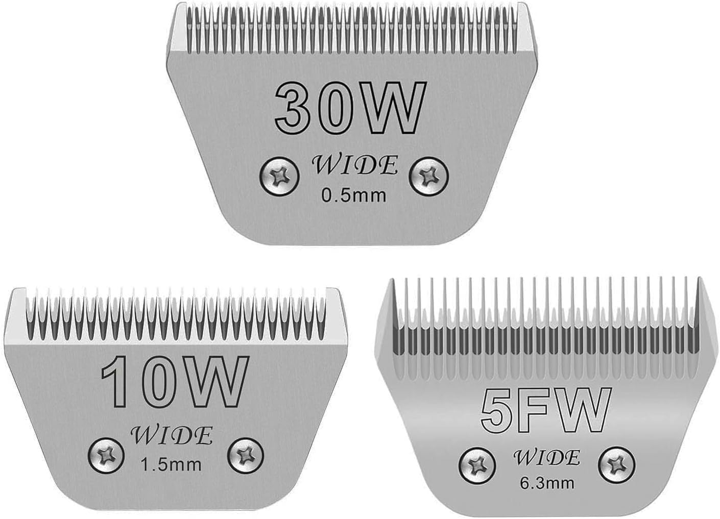 Audoc hojas ancho 10W para perros, corte suave y preciso.