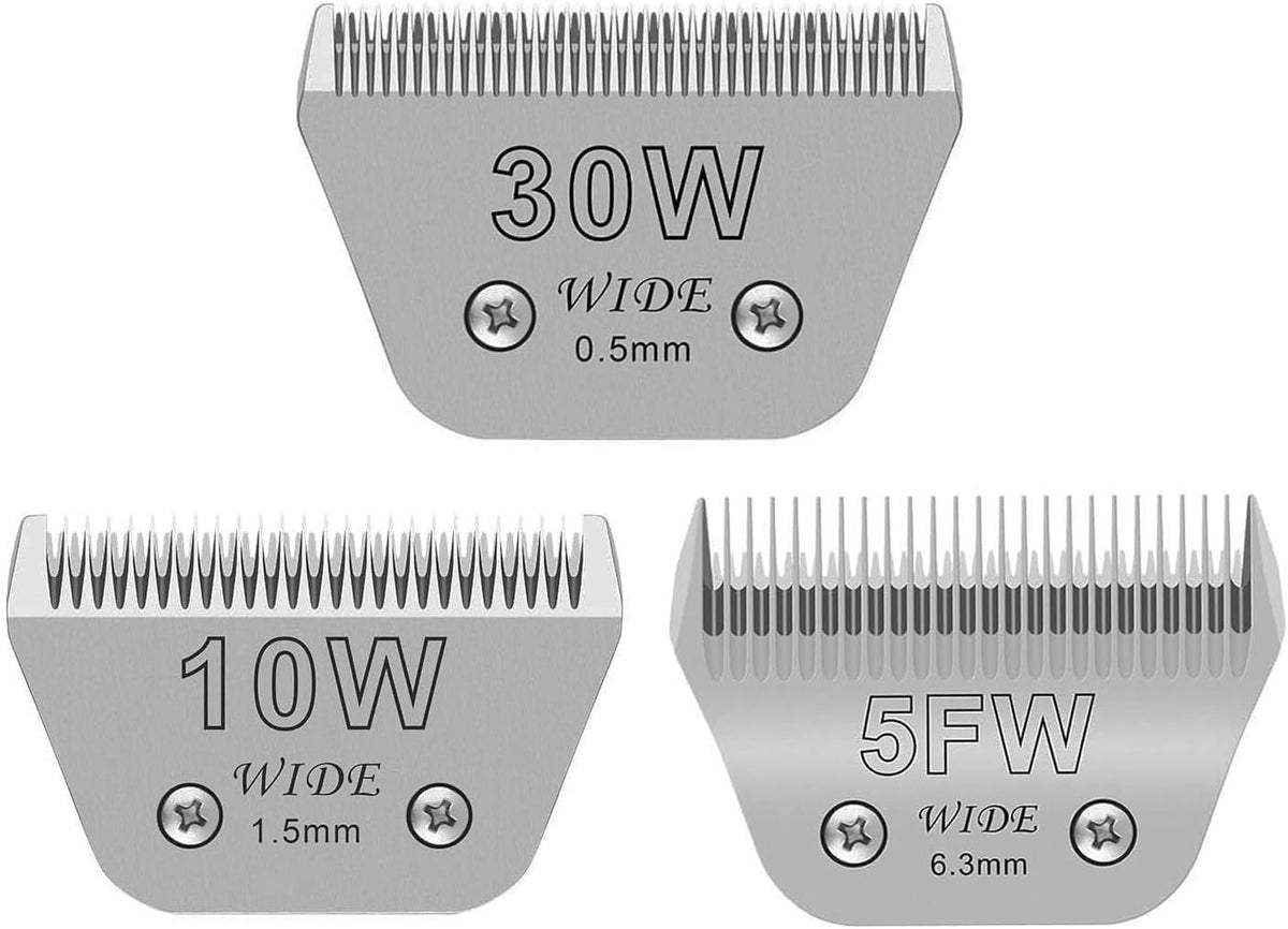 Audoc hojas ancho 10W para perros, corte suave y preciso.
