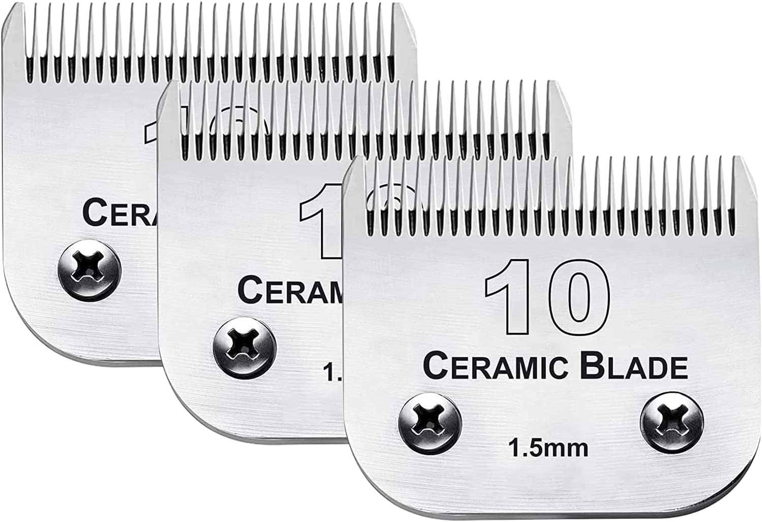 Audoc tres-pack hojas tamaño 10 para cortapelos: corte preciso y cómodo.
