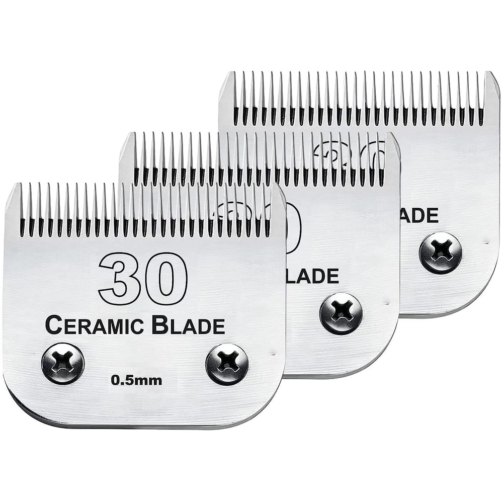 Audoc tres-pack 30 hojas: cerámica y acero inoxidable para un corte preciso.