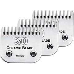 Audoc tres-pack 30 hojas: cerámica y acero inoxidable para un corte preciso.
