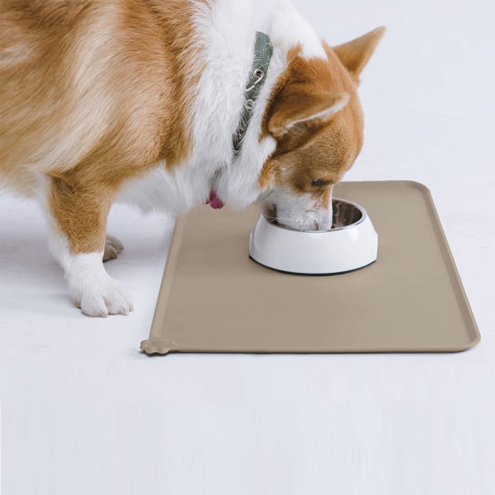AUDWUD estera para mascotas, diseño práctico para servir comida y agua