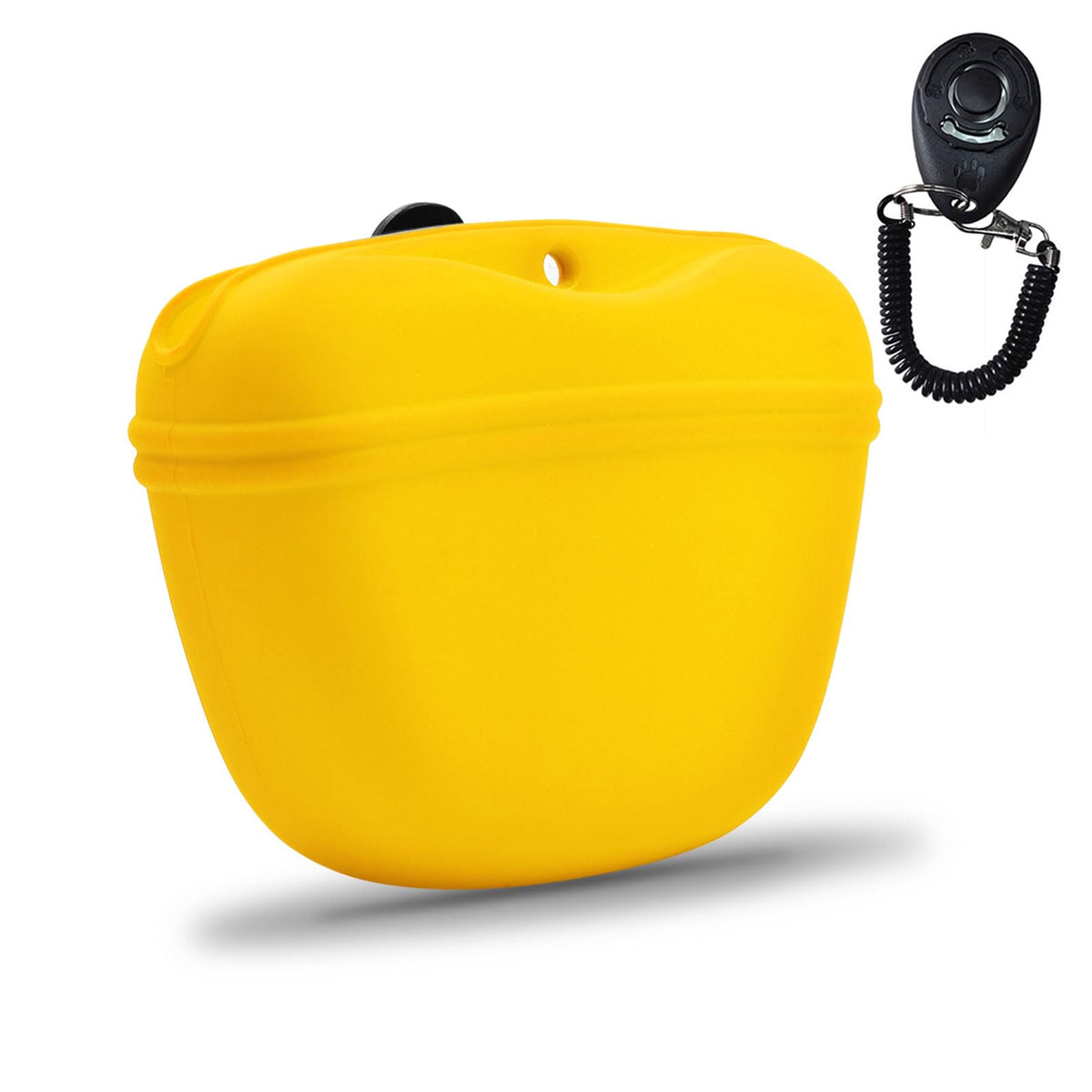 AUDWUD saco de premios para perros con clicador integrado, ideal para entrenar en casa.