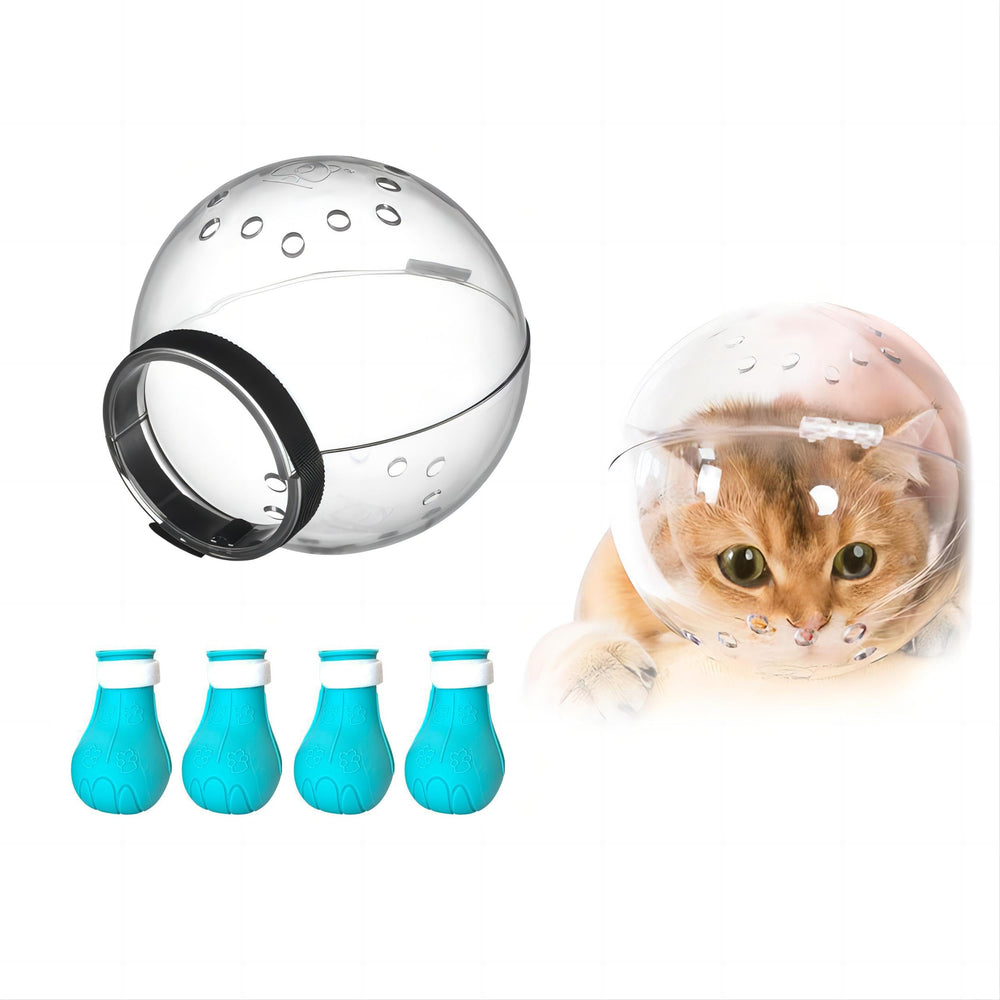Augegel bozal para gato ajustable ideal para visitas al veterinario sin mordidas