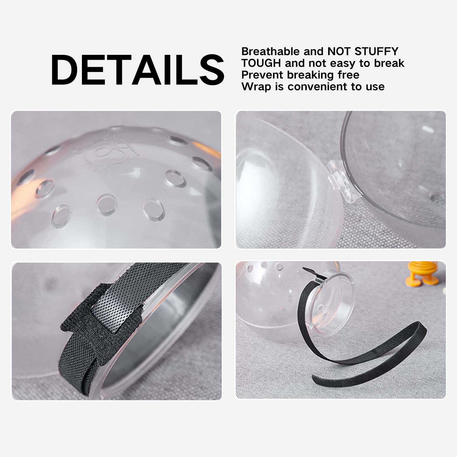 Augegel diseño ajustable para hocico, ajuste cómodo y rápido.