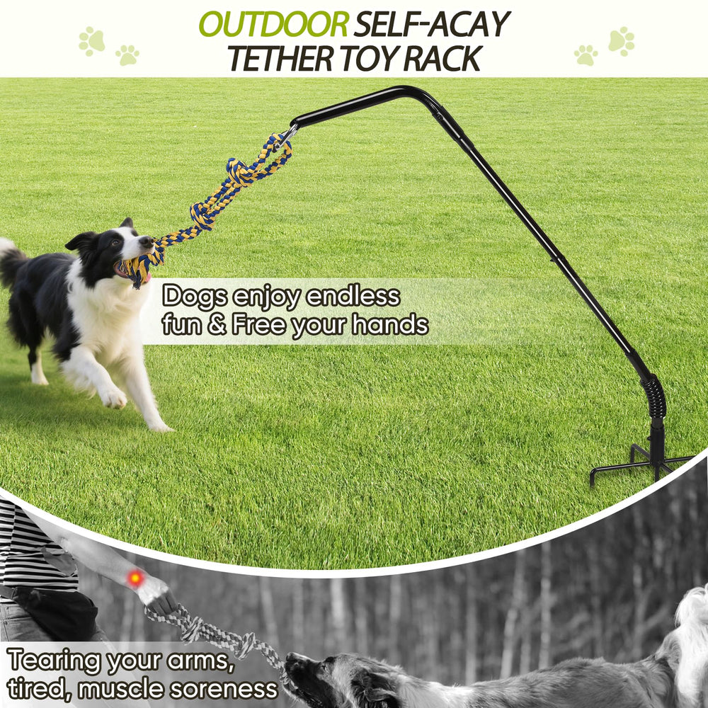 AugFir Tres-juguetes-de-tira para perro fomenta ejercicio y juego interactivo