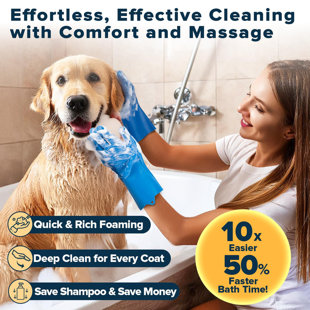 Augwind cepillos de lavado para perros y gatos, espuma rica y limpieza profunda