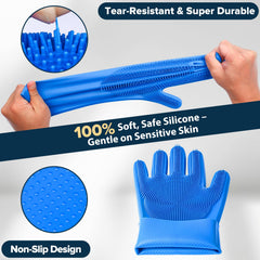 Augwind silicona suave para masajes y cuidado del pelaje
