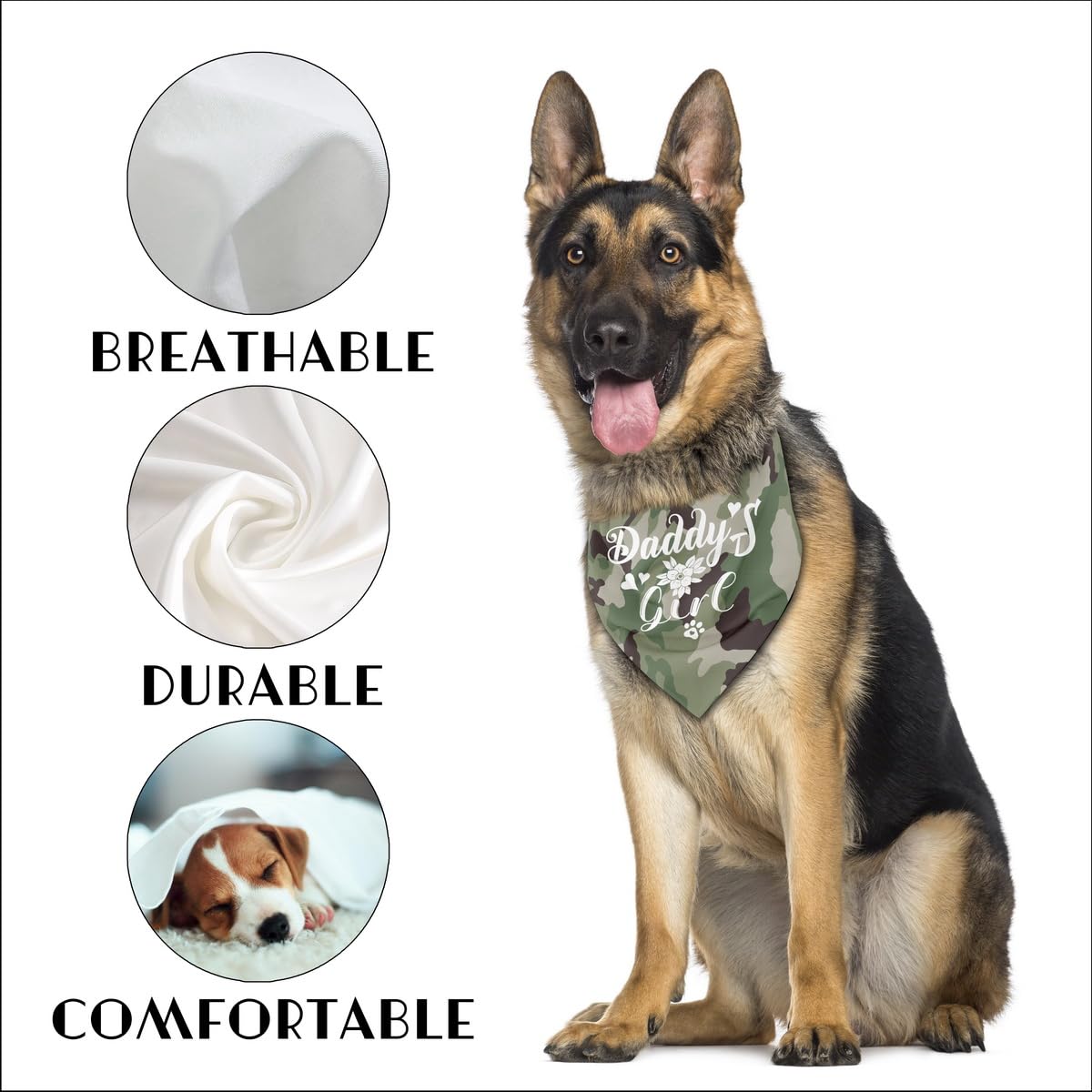 Bandana AUII JO DESIGN para perro, mejora las fotos con un toque adorable