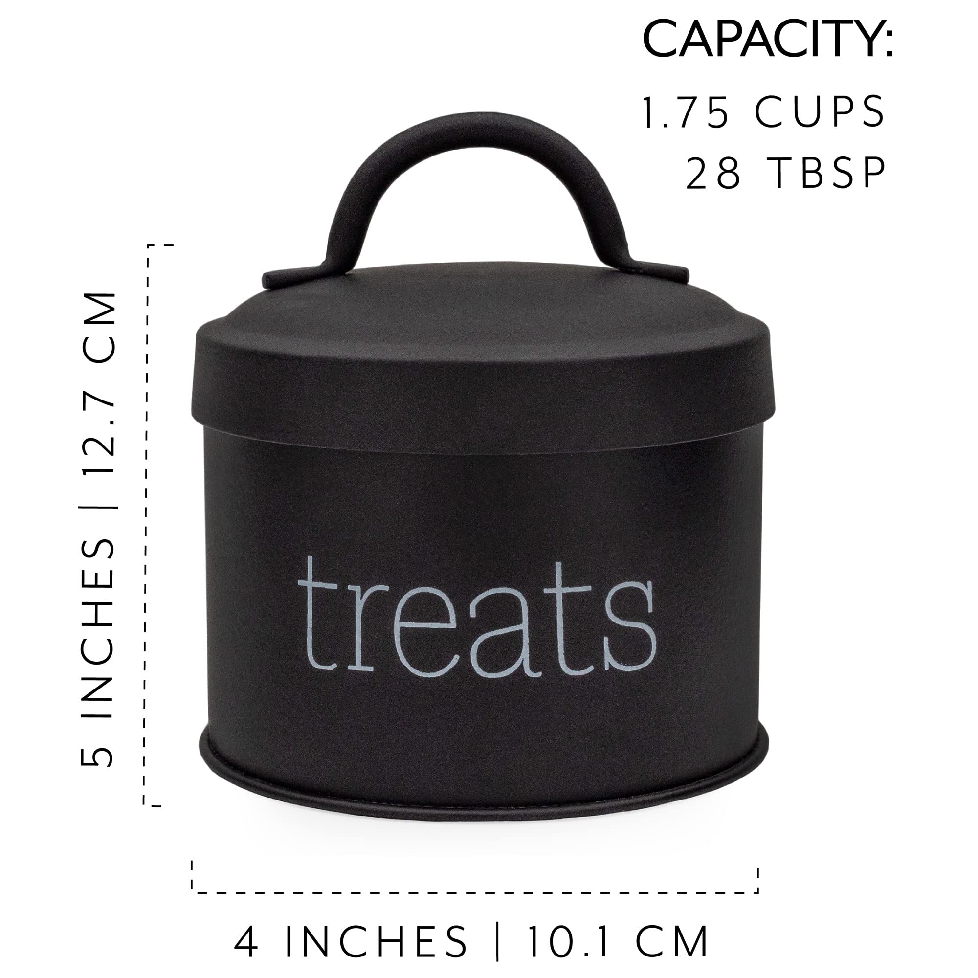 Capacidad de 1.75 tazas en el contenedor de golosinas para mascotas AuldHome.