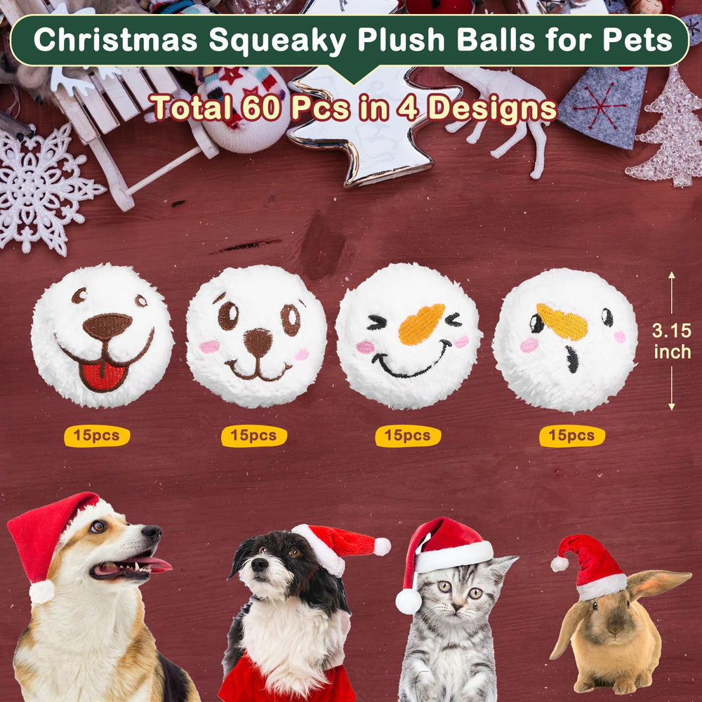 Bola decorativa de Navidad Auliand para el espacio del perro, ambiente festivo.