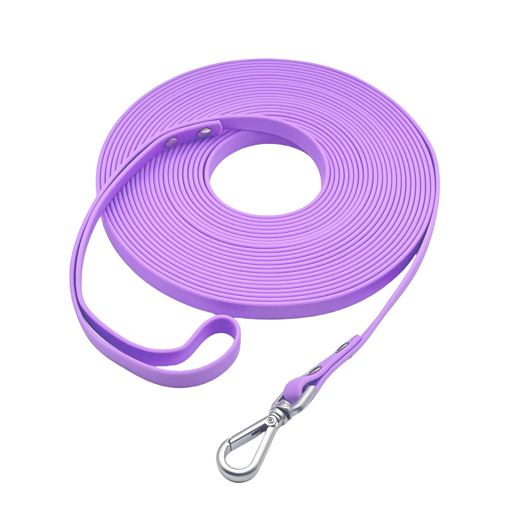 AUMAILI cuerda de entrenamiento para perros 50 ft impermeable en color lila